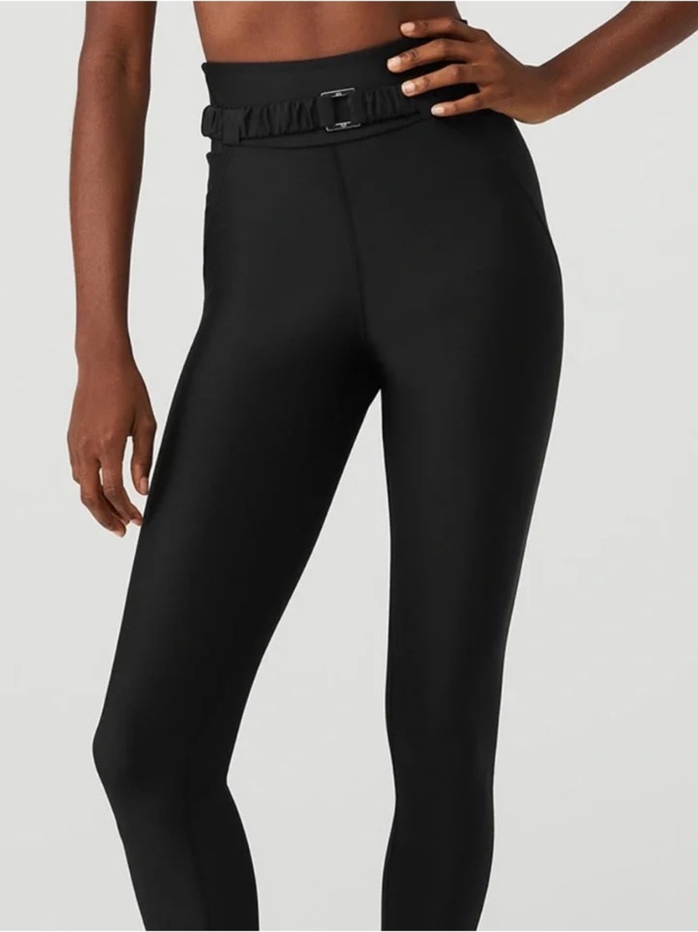 Alo Airlift High-Waist 7/8 Charmer Legging in Black Size Small
